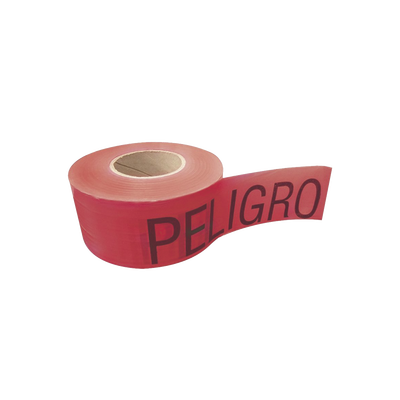 Cinta para barricada "PELIGRO" de 100 m y ancho de 3". Cinta para barricada "PELIGRO" de 100 m y ancho de 3".