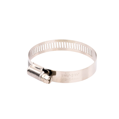 Abrazadera sin fin diámetro 1-9/16 a 2-1/2in, ancho 1/2in inoxidable Abrazadera sin fin diámetro 1-9/16 a 2-1/2in, ancho 1/2in inoxidable