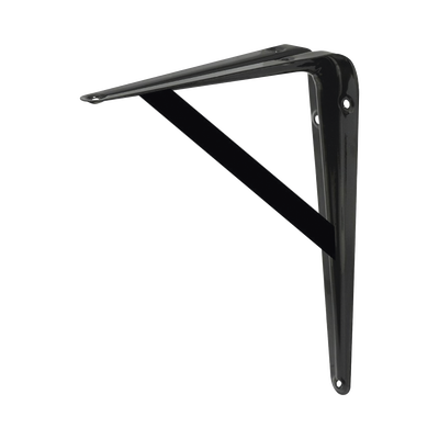 Ménsula de Acero Reforzado 8" x 12" (20 x 30 cm)/Color Negro. Ménsula de Acero Reforzado 8" x 12" (20 x 30 cm)/Color Negro.