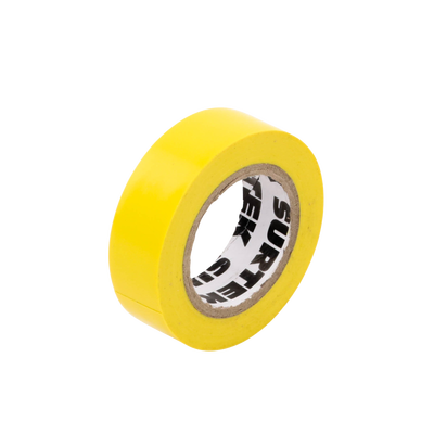 Cinta para aislar color Amarillo de 19 mm x 9 metros / Fabricada en PVC / Adhesivo acrílico.