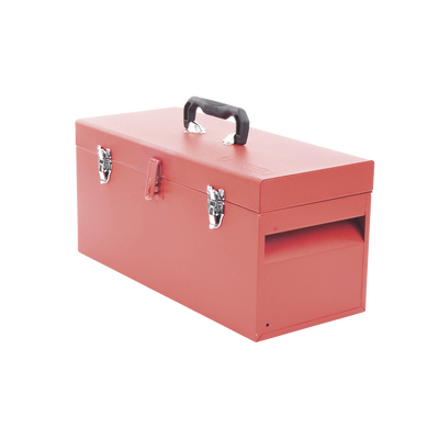 Caja de herramientas metálica con soble cerradura de 51 x 21.5 x 24cm. Caja de herramientas metálica con soble cerradura de 51 x 21.5 x 24cm.