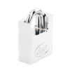 Candado de acero con Guarda Anti Palanca/ Acabado en Cromo Satinado / Doble Cerrojo / Medida 40 mm/ Nivel de seguridad 7/ 4 Llaves Abloy.