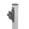 Poste de Paso de 1.2m para Cerca Electrificada de PTR Cuadrado de Aluminio de 1" de lado con 5 Aisladores Instalados.