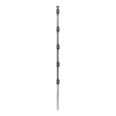 Poste de Paso de 1.2m para Cerca Electrificada.Tubo Galvanizado cal. 18 de 1"Diam. con Tapón y 5 Aisladores Instalados.