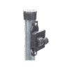 Poste con altura de 1m para cercos eléctricos/ Incluye base multiposicion fabricado 100% con acero galvanizado con 5 aisladores de paso