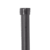 Poste de Esquina Negro de 1.2m para Cerca Electrificada de Tubo Galvanizado cal. 18 de 1"Diam. para 5 Aisladores (No incluidos).