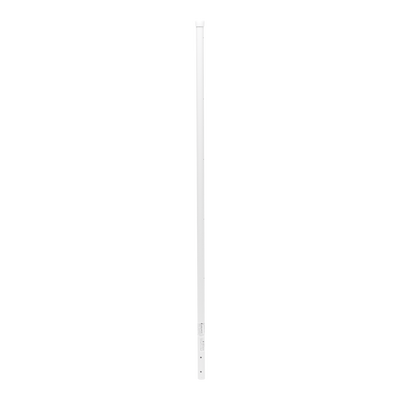 Poste de Esquina Blanco de Acero Galv. de 1.2m para Cerca Electrificada cal. 18 de 1" Diam. para 5 Aisladores (No incluidos).