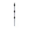 Poste de Paso de 0.75m para Cerca Electrificada. Tubo Galvanizado cal. 18 de 1"Diam. con Tapón y 3 Aisladores Instalados.
