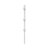 Poste de Paso Blanco de 0.75m para Cerca Electrificada. Tubo Galvanizado cal. 18 de 1"Diam. con Tapón y 3 Aisladores Instalados.