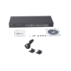 Smart Switch PoE+ administrable Capa 2, 24 puertos 10/100 Mbps, 4 puertos 10/100/1000 Mbps + 2 puertos SFP combo, 192 W