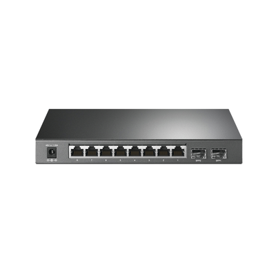 Switch PoE JetStream Administrable 8 puertos 10/100/1000 Mbps + 2 puertos SFP, 8 puertos PoE, 61W Switch PoE JetStream Administrable 8 puertos 10/100/1000 Mbps + 2 puertos SFP, 8 puertos PoE, 61W