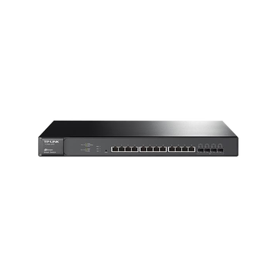 Switch Smart JetStream Gigabit L2, 12 Puertos 10GBase-T y 4 Ranuras SFP+ Switch Smart JetStream Gigabit L2, 12 Puertos 10GBase-T y 4 Ranuras SFP+