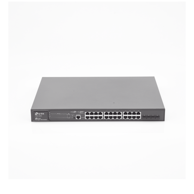 Switch JetStream Gigabit administrable Capa 2, 24 puertos 10/100/1000 Mbps + 4 puertos SFP