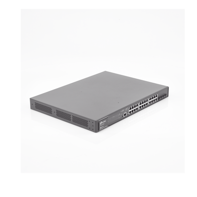 Switch JetStream Gigabit administrable Capa 2, 24 puertos 10/100/1000 Mbps + 4 puertos SFP