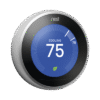 Nest - Termostato inteligente - Plateado, integrable a sistemas LUTRON, Caseta Wireless, RA2 Select, RadioRa2 Nest - Termostato inteligente - Plateado, integrable a sistemas LUTRON, Caseta Wireless, RA2 Select, RadioRa2