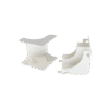 Esquinero interior, para uso con canaleta T45, Material PVC Rígido, Color Blanco Mate