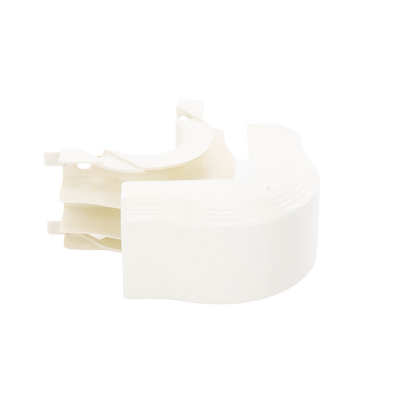 Esquinero exterior, para uso con canaleta T45, Material PVC Rígido, Color Blanco Mate