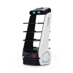 Robot para servicio de mesero o repartidor T5LB ubicado por etiquetas en techo