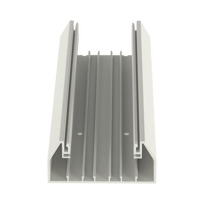 Base para canaleta T-70, de PVC rígido, con orificios perforados para montaje, 103.3 x 44.9 x 2400 mm, Color Blanco Mate Base para canaleta T-70, de PVC rígido, con orificios perforados para montaje, 103.3 x 44.9 x 2400 mm, Color Blanco Mate