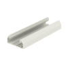 Base para canaleta T-70, de PVC rígido, con orificios perforados para montaje, 103.3 x 44.9 x 2400 mm, Color Blanco Mate Base para canaleta T-70, de PVC rígido, con orificios perforados para montaje, 103.3 x 44.9 x 2400 mm, Color Blanco Mate