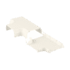 Accesorio en "T", para uso con canaleta T70, Material PVC Rígido, Color Blanco