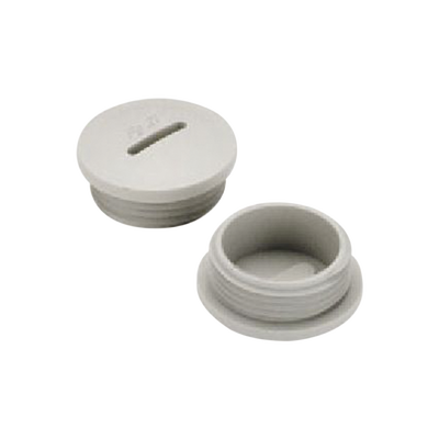 Tapón roscado de 1" para caja cuadrada a prueba de intemperie. Tapón roscado de 1" para caja cuadrada a prueba de intemperie.