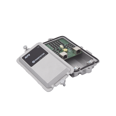Protector Metalico Contra Descargas Atmosfericas PoE Individual De 10/100/1000 Mbps (1101-959)(ALPU-PTP-M)