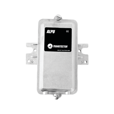 Protector PoE Metálico Individual Para Exterior Contra Descargas Atmosféricas Con Puertos RJ45 10/100 Mbps