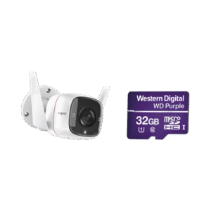 Kit de Cámara IP Wi-Fi / Incluye 1 Pieza Modelo TAPOC310 / 2 Megapixel / Audio Doble Vía / Utiliza la App Tapo / 1 Memoria Micro SD Modelo WD32MSD