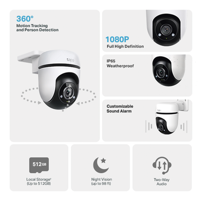 Cámara IP Wi-Fi 2 megapixel / Visión 360 / Audio doble vías / Visión Nocturna / Notificación Push / Memoria Micro SD