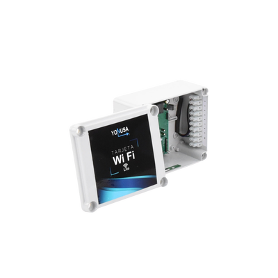 Modulo WIFI LITE con gabinete para uso en Energizadores YONUSA / Aplicación sin costo / Botón de Pánico/ 1 Salida Propósito General Modulo WIFI LITE con gabinete para uso en Energizadores YONUSA / Aplicación sin costo / Botón de Pánico/ 1 Salida Propósito General