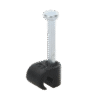 Grapa negra para Fibra óptica redonda de 3 mm (100pzs) (3101-00400)