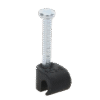 Grapa negra para Fibra óptica redonda de 3 mm (100pzs) (3101-00400)