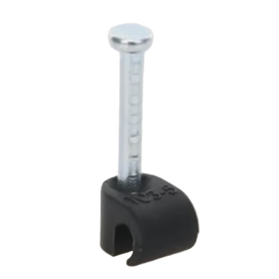 Grapa negra para Fibra óptica redonda de 3 mm (100pzs) (3101-00400)