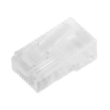 Bote con 100 Piezas de Plug Modular RJ45 Cat5e sin blindaje, chapado de oro a 30 micras para durabilidad extrema