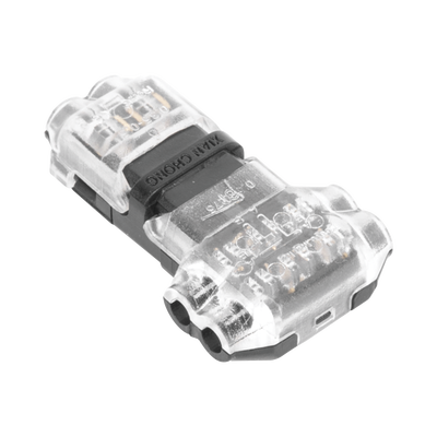 Conector en forma de T para 2 Contactos / Para una Conexión Rápida Conector en forma de T para 2 Contactos / Para una Conexión Rápida