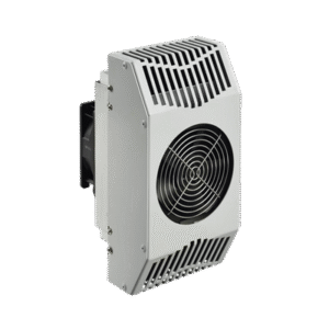 Enfriador Termoeléctrico Para Interior/Exterior, Uso en Gabinetes de Telecomunicaciones, 321 BTU, 24 Vcd, de Acero Galvanizado, Color Gris