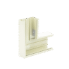 Sección en "L" color Marfil de PVC auto extinguible, para canaleta TEK-100-M (5576-16001)