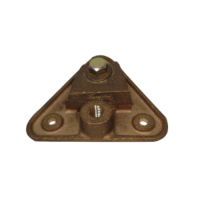 Base Triangular para Punta Pararrayo Maciza.