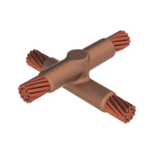 MOLDE SOLD. EXOTERMICA CONEXION EN X HORIZONTAL A TOPE