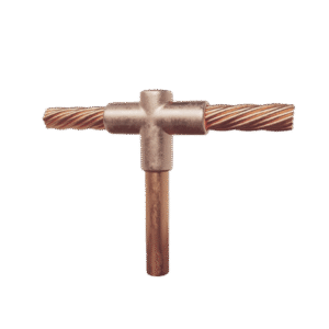 Molde para soldadura exotermica Tipo T, Tope de varilla 5/8 in. a Cable de Paso 1/0 AWG