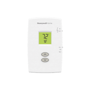 Termostato para sistemas de una sola etapa calor y frio, no programable vertical PRO 1000