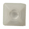Base Autoadherible para Cinchos Práctica y Eficiente para la Organización y Fijación de Cables, Fabricada en Nylon Resistente y de Color Natural con una Medida de 19x19 mm, Paquete con 100 Piezas (4210-00001)