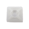 Base Autoadherible para Cinchos Práctica y Eficiente para la Organización y Fijación de Cables, Fabricada en Nylon Resistente y de Color Natural con una Medida de 19x19 mm, Paquete con 100 Piezas (4210-00001)
