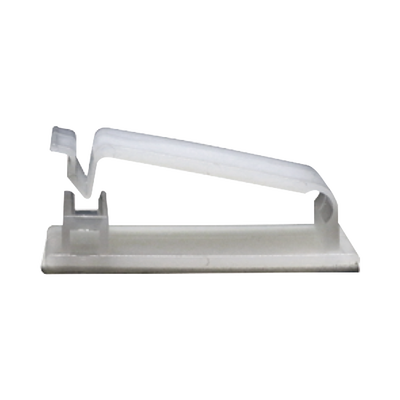 Clip Organizador de Cables Auto-Adherible Diseñado Para Sujetar y Organizar Cables Sin Necesidad de Perforar Muros, Paquete con 5 Piezas, (3501-01001)