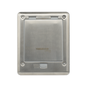 Caja de piso con contacto eléctrico (Duplex), resistente al agua, IP66 (Con tapa cerrada) (11000-53201)