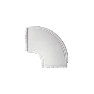 Curva horizontal color blanco para canaleta THR40