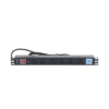 Tomacorriente Horizontal (PDU) de 6 contactos (NEMA 5-15R) + 2 USB para instalación en Rack de 19", 1UR, 125 Vca/ 15 A (THE0040091001001)