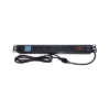 Tomacorriente Horizontal (PDU) de 6 contactos (NEMA 5-15R) + 2 USB para instalación en Rack de 19", 1UR, 125 Vca/ 15 A (THE0040091001001)