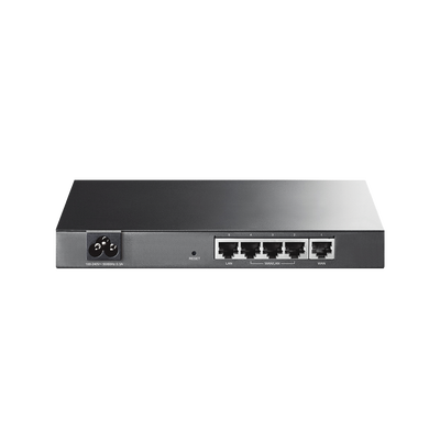 Router Balanceador de Carga Multi-Wan, 1 puerto LAN 10/100 Mbps, 1 puerto WAN 10/100 Mbps, 3 puertos Auto configurables LAN/WAN, Sesiones Concurrentes 10,000 para Pequeña Oficina